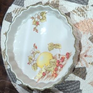 MIDWINTER STILL LIFE COOKWARE OVAL FLUTED FLAN DISH